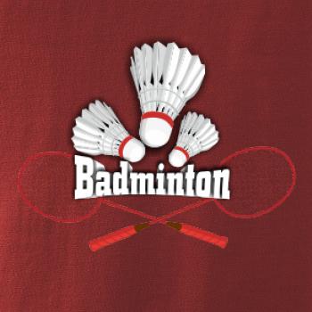 Badminton - nápis s košíky