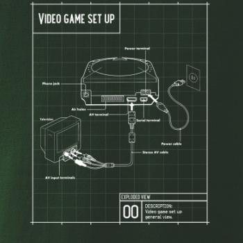 Nákres TV video hra kulatá