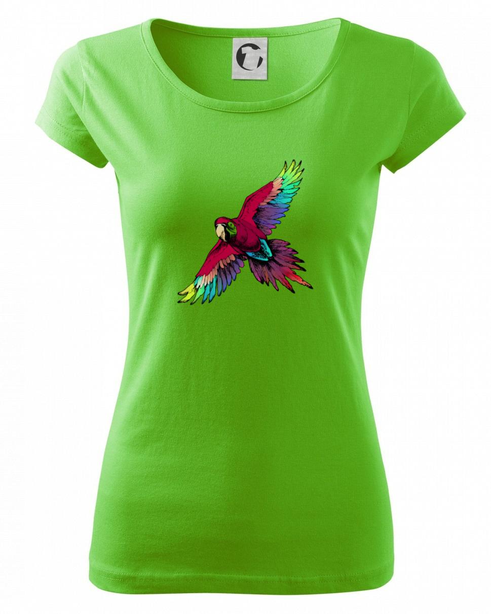 Papoušek kreslený letící