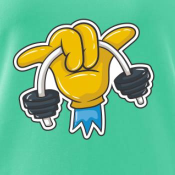 Comics ruka a činka