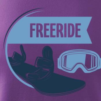 Freeride snowboard kruh