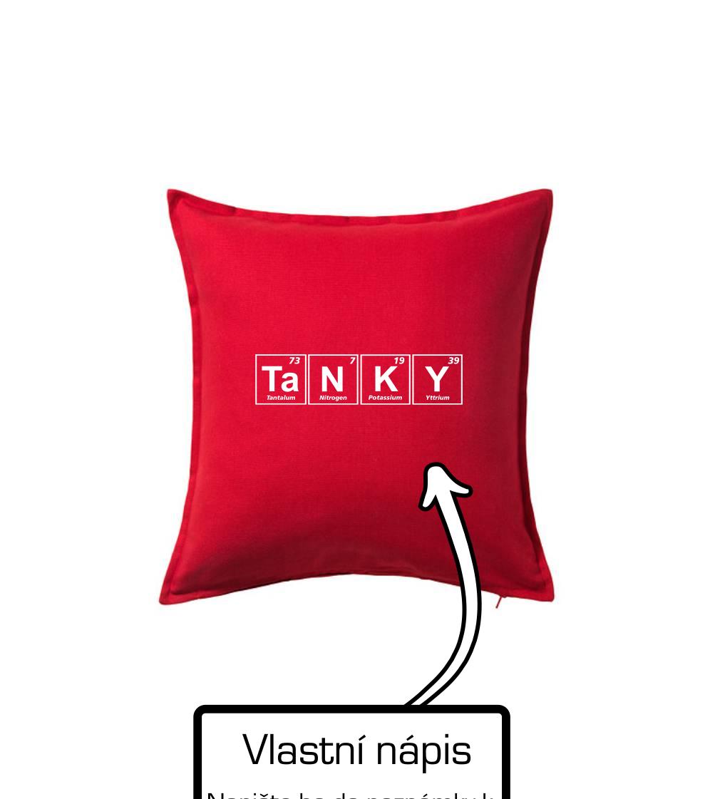 Vlastní nápis - periodická tabulka - Polštář 50x50
