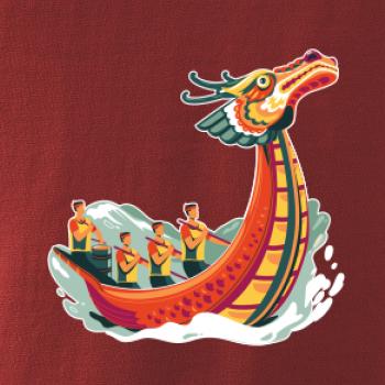 Dračí lodě při závodě