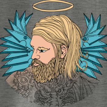 Anděl malovaný - muž (Pecka design)