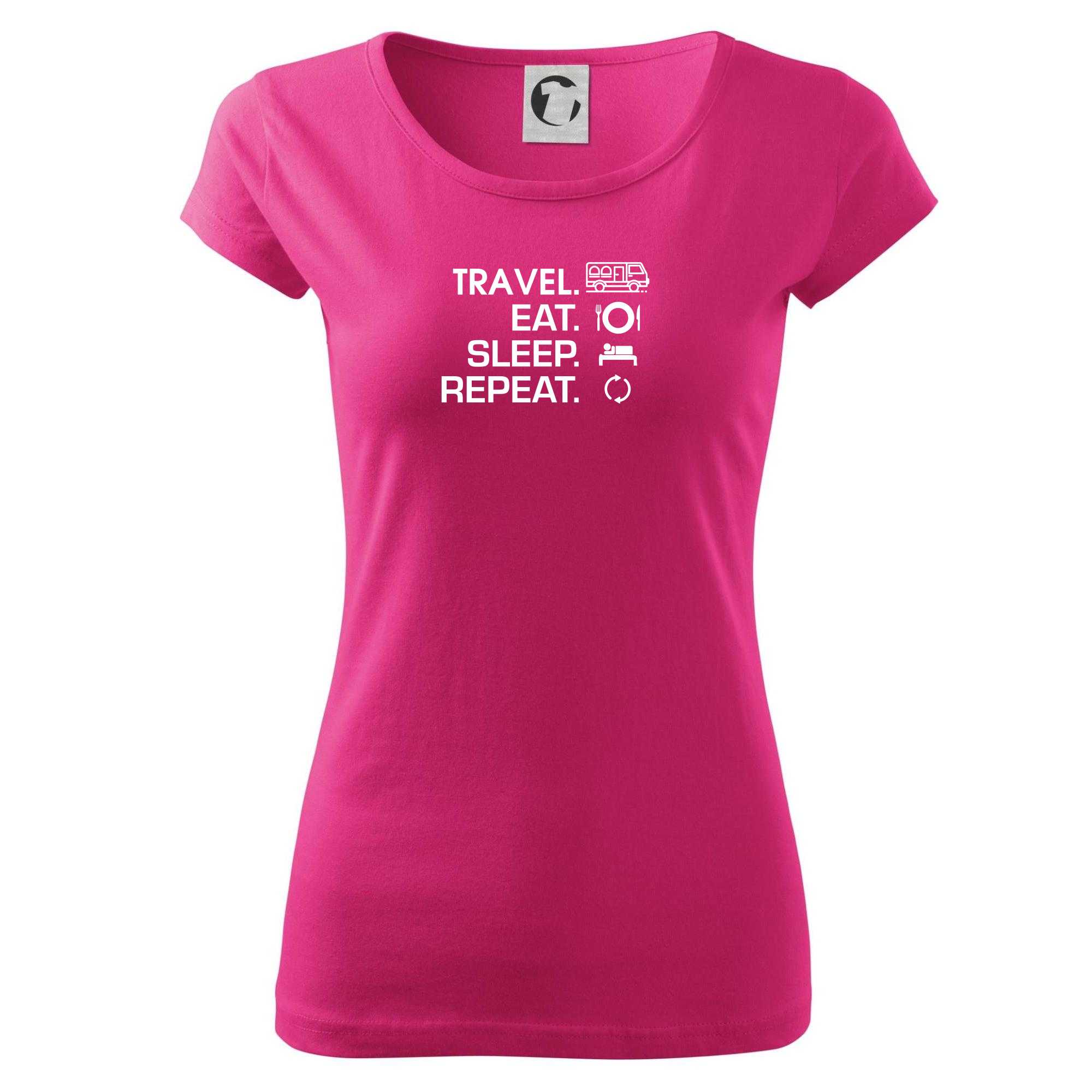 Eat sleep travel - Van - Pure dámské triko