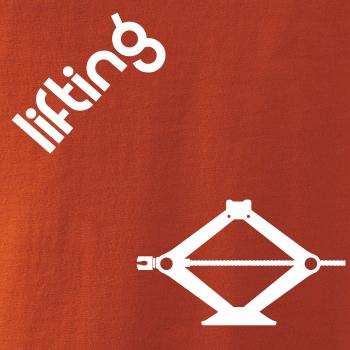 Lifting nápis šikmo