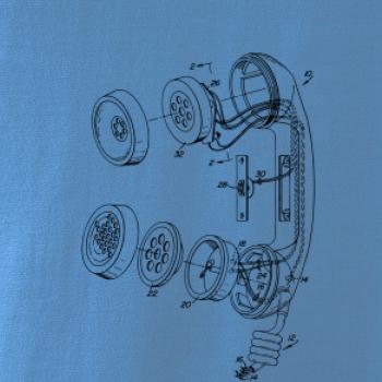 Nákres telefonní sluchátko staré