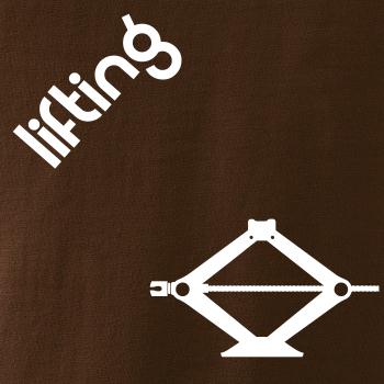 Lifting nápis šikmo