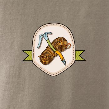 Horolezecké lano a cepín