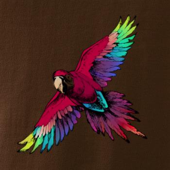 Papoušek kreslený letící