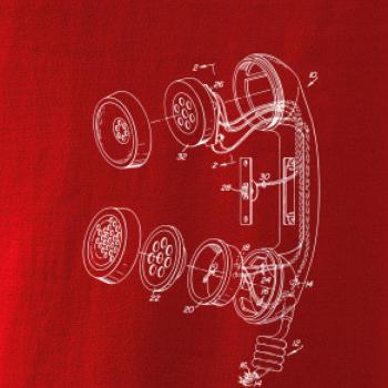 Nákres telefonní sluchátko staré