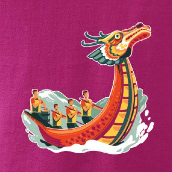 Dračí lodě při závodě