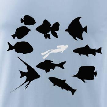 Potápeč ryby čtverec