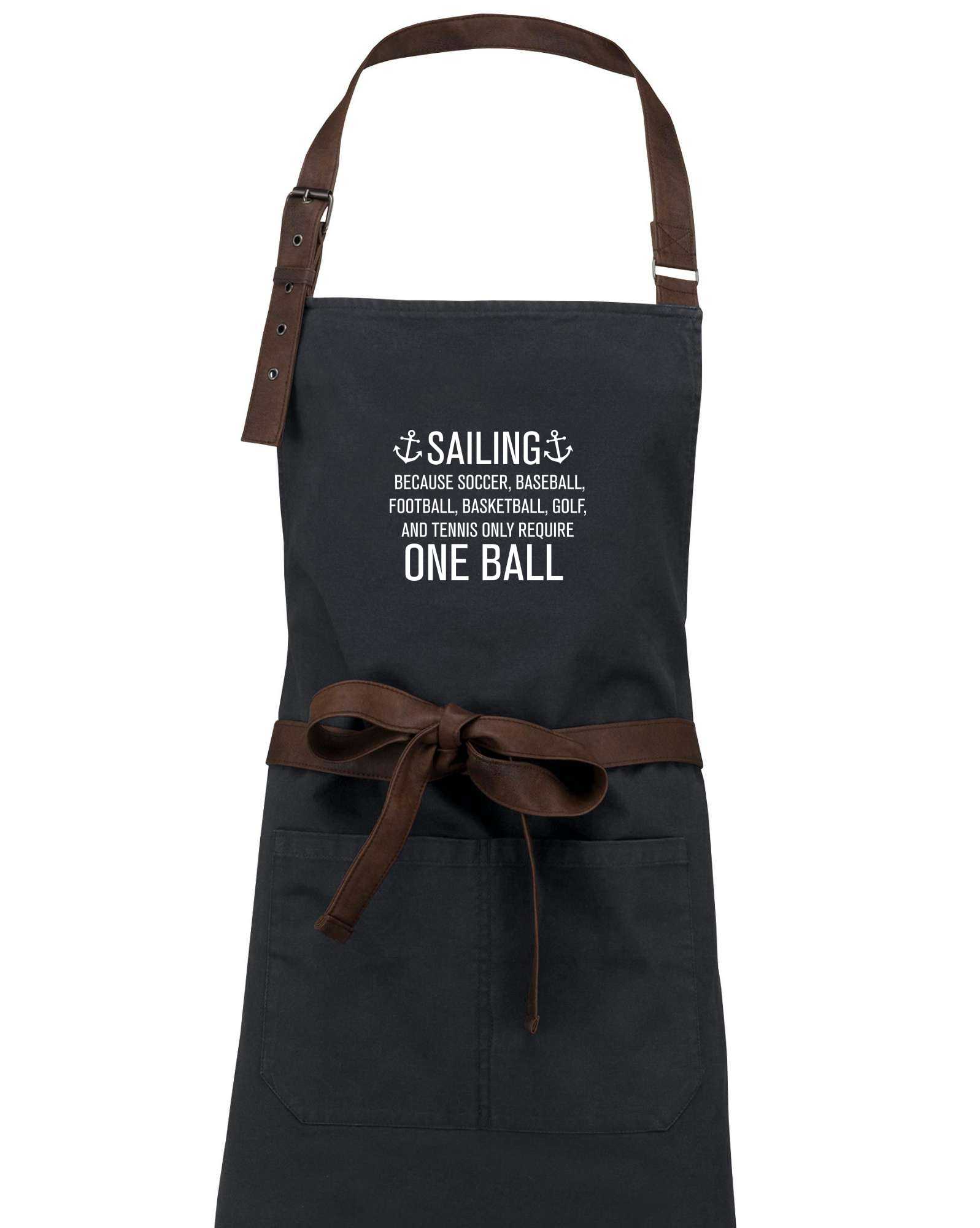 Sailing beacause one ball - Zástěra Vintage