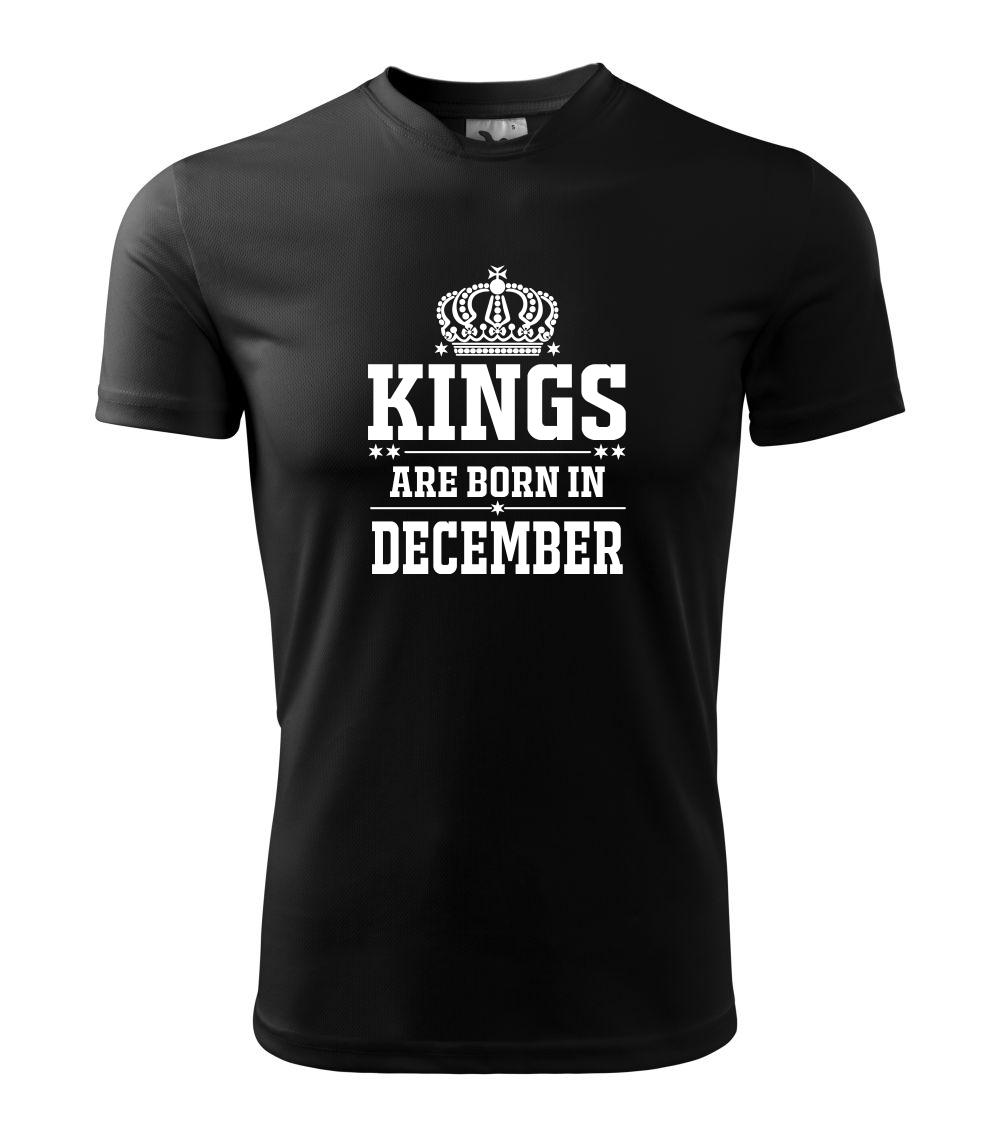 Kings are born in December - Dětské triko Fantasy sportovní (dresovina)