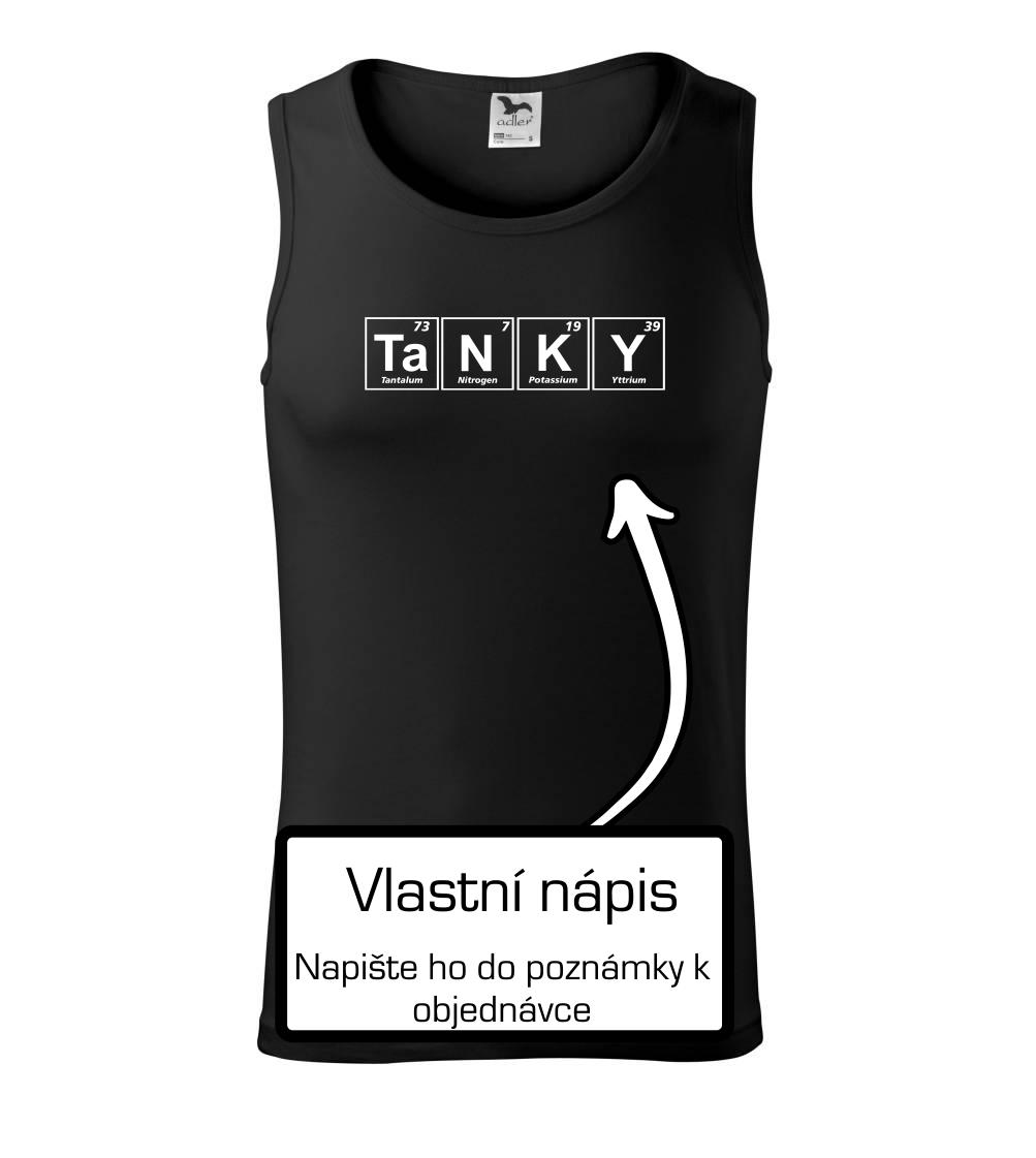 Vlastní nápis - periodická tabulka - Tílko pánské Core