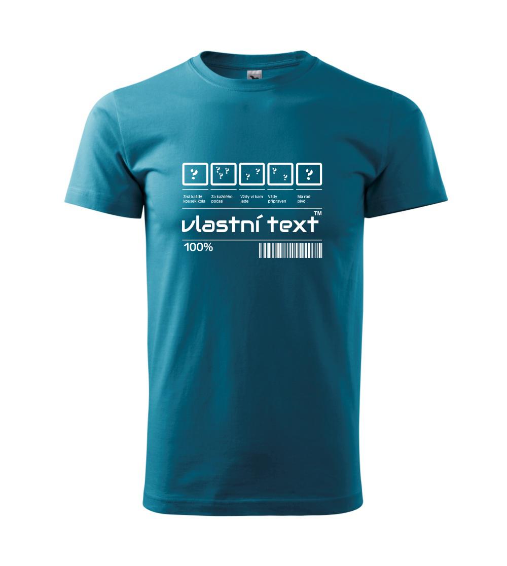 Čárový kód - Vlastní text Čárový kód - Vlastní text