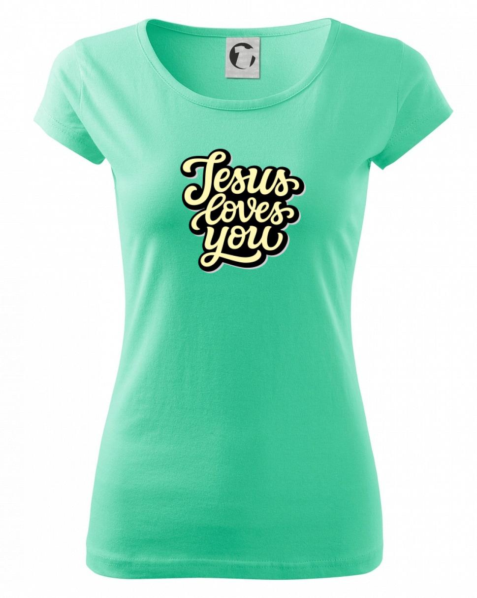 Jesus loves you - psací písmo