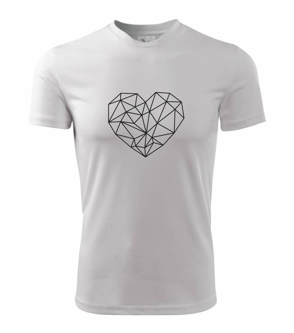Srdce geometrie - Dětské triko Fantasy sportovní (dresovina)