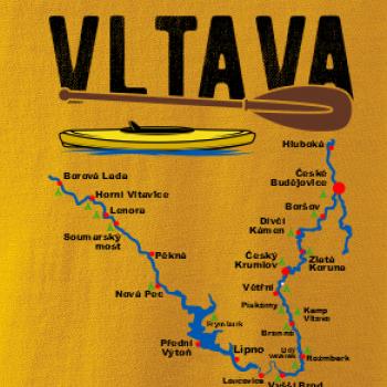 Mapa řeky Vltavy Mapa řeky Vltavy