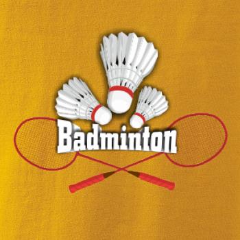 Badminton - nápis s košíky