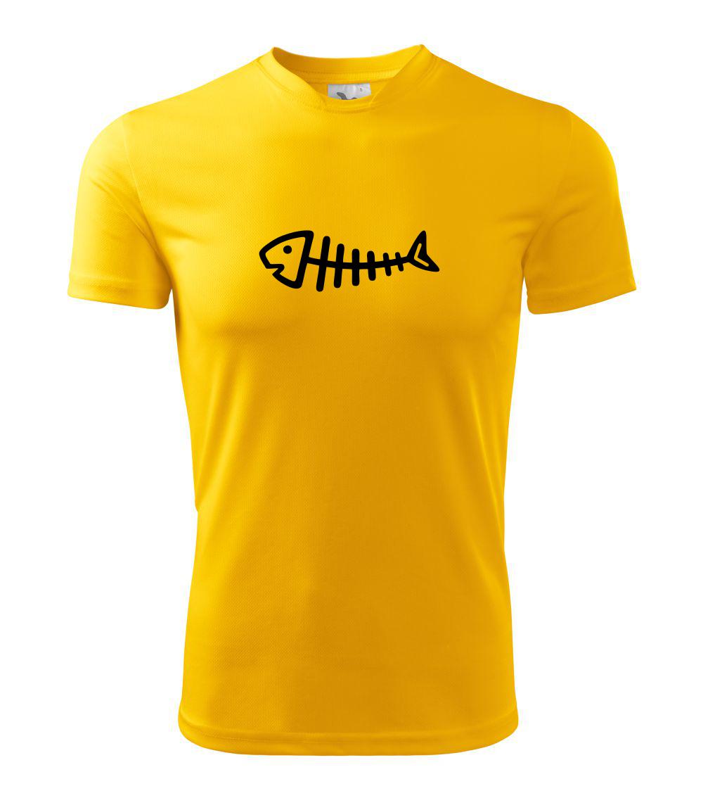 Rybí  kostra kreslená - Dětské triko Fantasy sportovní (dresovina)