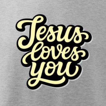 Jesus loves you - psací písmo