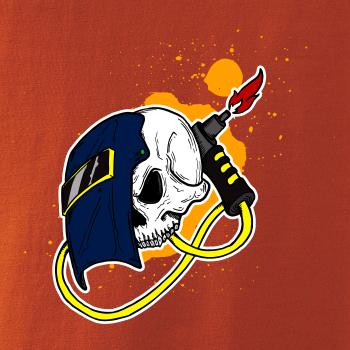 Svářeč - kreslená lebka