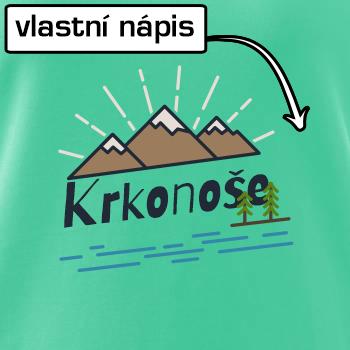 Kreslené hory - vlastní nápis