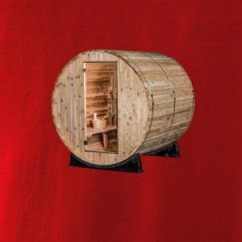 Venkovní sauna z boku