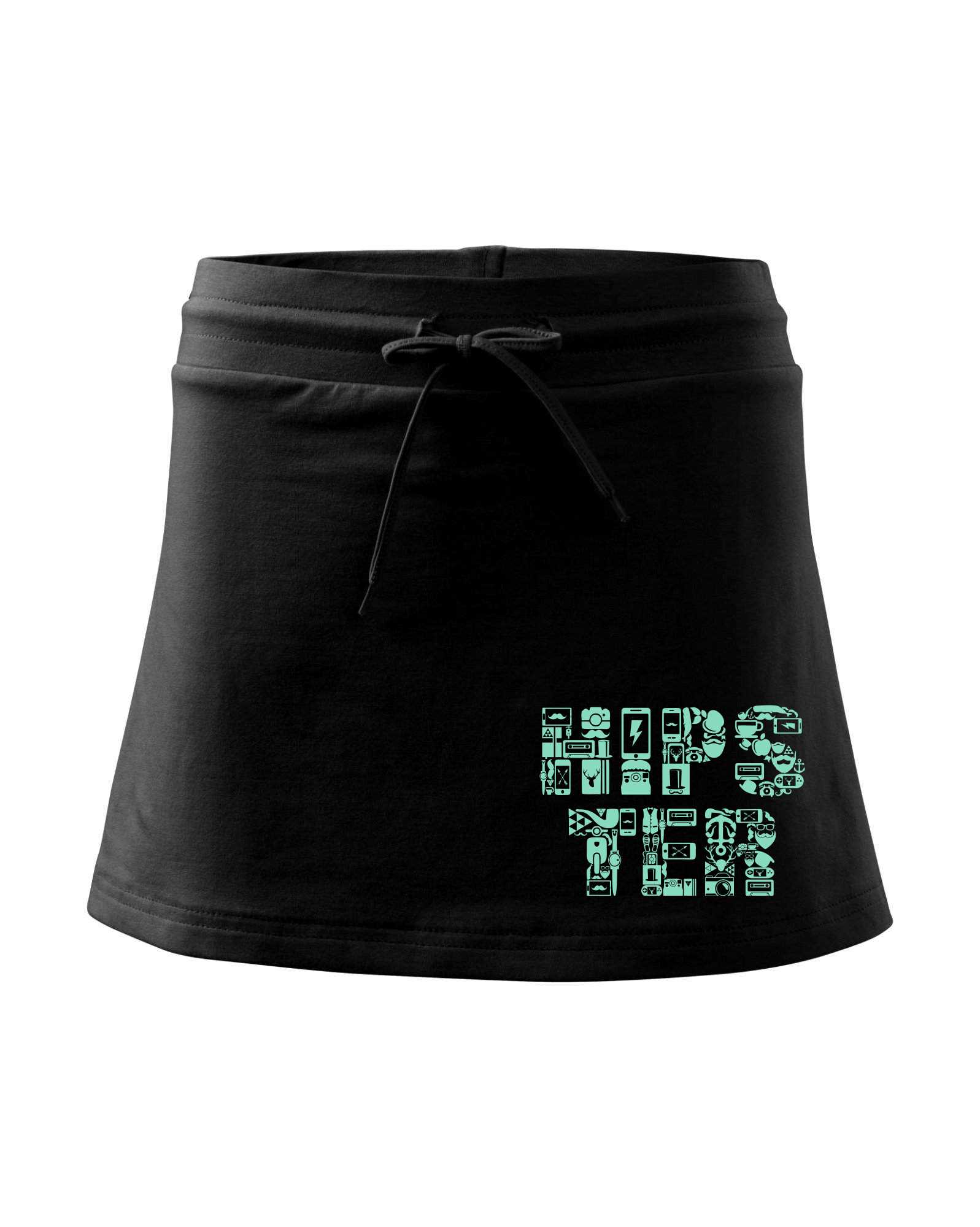 HIPSTER nápis ikony - Sportovní sukně - two in one