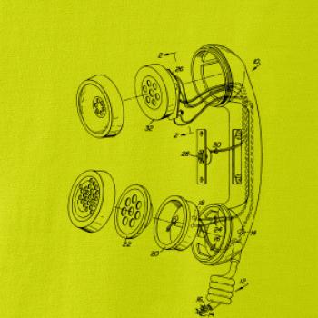 Nákres telefonní sluchátko staré