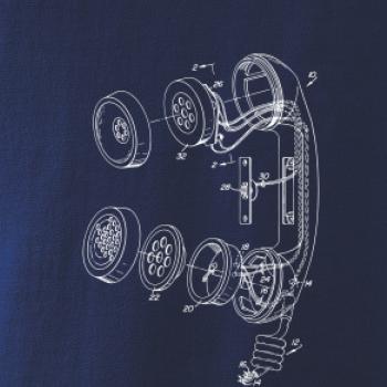 Nákres telefonní sluchátko staré