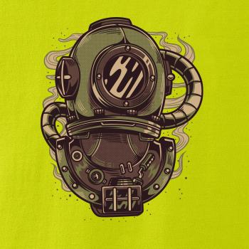 Starý potapěčský skafandr