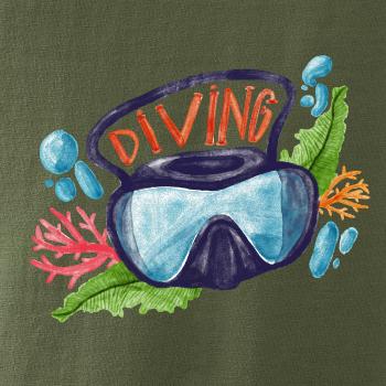 Diving obrázek kreslený