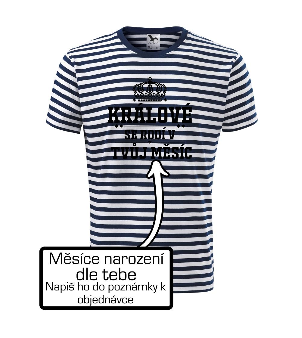 Králové se rodí - tvůj vlastní měsíc - Unisex triko na vodu