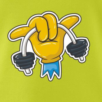 Comics ruka a činka