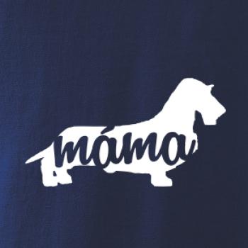 Jezevčík dlouhosrstý máma obrys