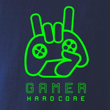 Hardcore gamer - ruka - zelená