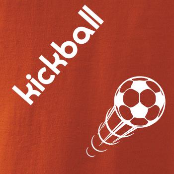 Kickball nápis šikmo