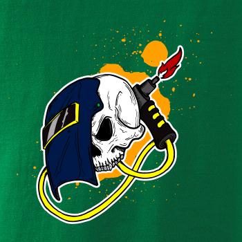 Svářeč - kreslená lebka