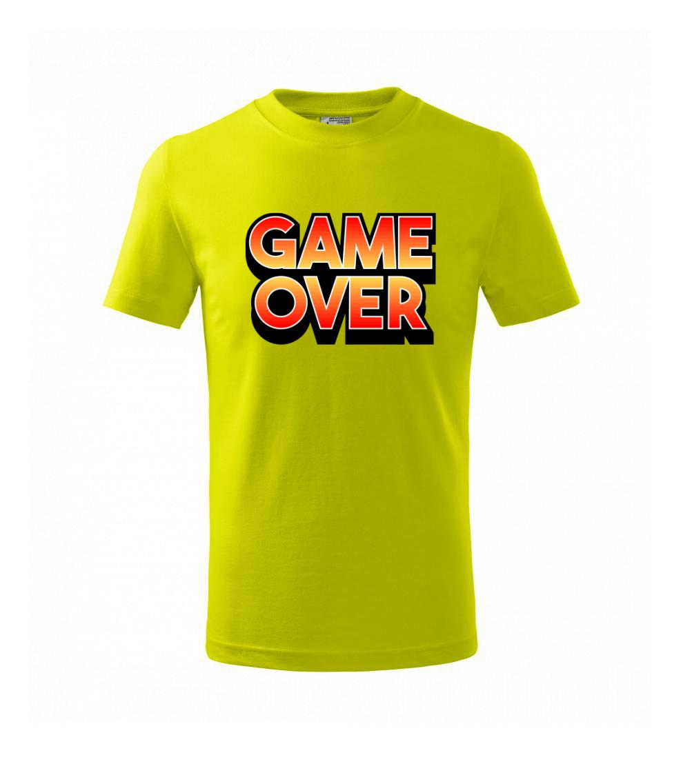 Game over - nápis barevný