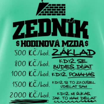 Hodinová mzda zedník Hodinová mzda zedník