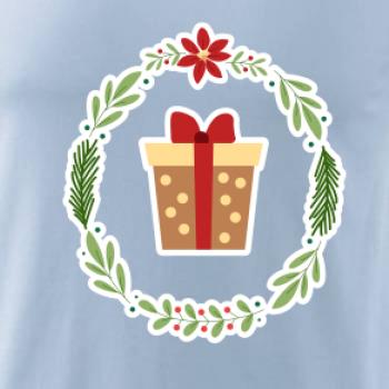 Vánoční věnec s dárkem