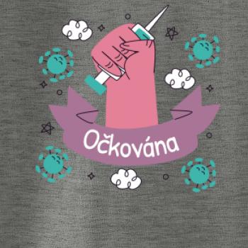 Očkována - ruka a stříkačka