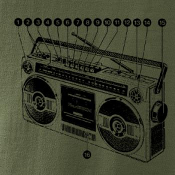 Nákres starý magnetofon