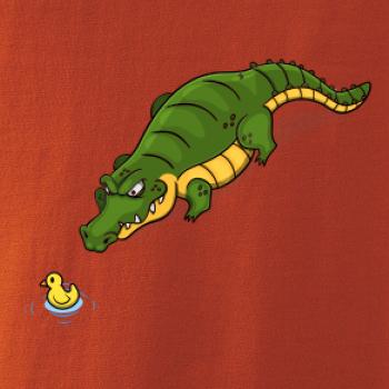 Krokodýl zelený s kačenkou