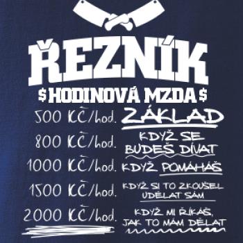 Hodinová mzda řezník Hodinová mzda řezník
