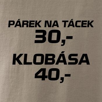 Párek na tácek a klobása