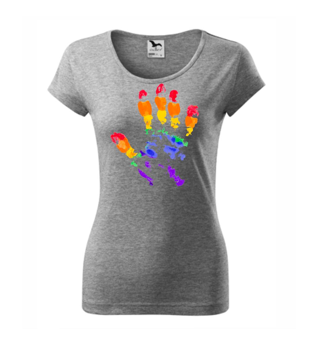 LGBT hand print LGBT hand print